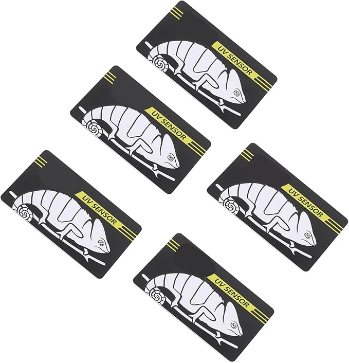 Crawl Pet Test Card Quick Test B Sensor Reusable B Card Indicator for Reptile Testing Made of Premium Plastic Material 5 Pack