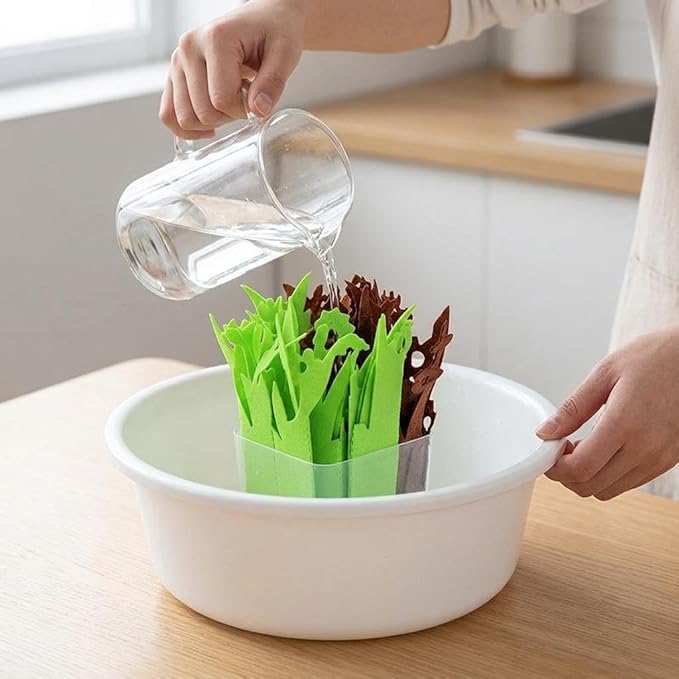 predolo Reptile Humidifier Imitation Plants Humidifier with Water Basin Environmental Humidifier Air Humidity Supplies Portable Compact Reptile Humidifying Sy, Green Brown