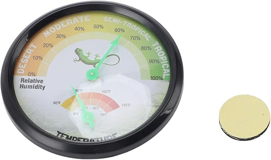 Thermometer Hygrometer Dial Hygrometer Mechanical High Precise Pointer Type Mechanical Temperature and Humidity for Reptile Pet