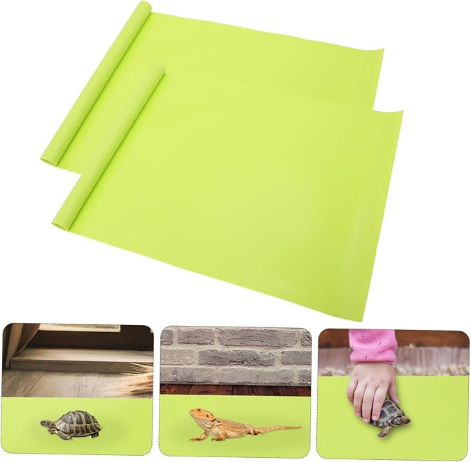 Garneck 2pcs Reptile Carpet Mat for Terrarium Non-Tearing Bedding for Tanks for Snakes Lizards Tortoises and More