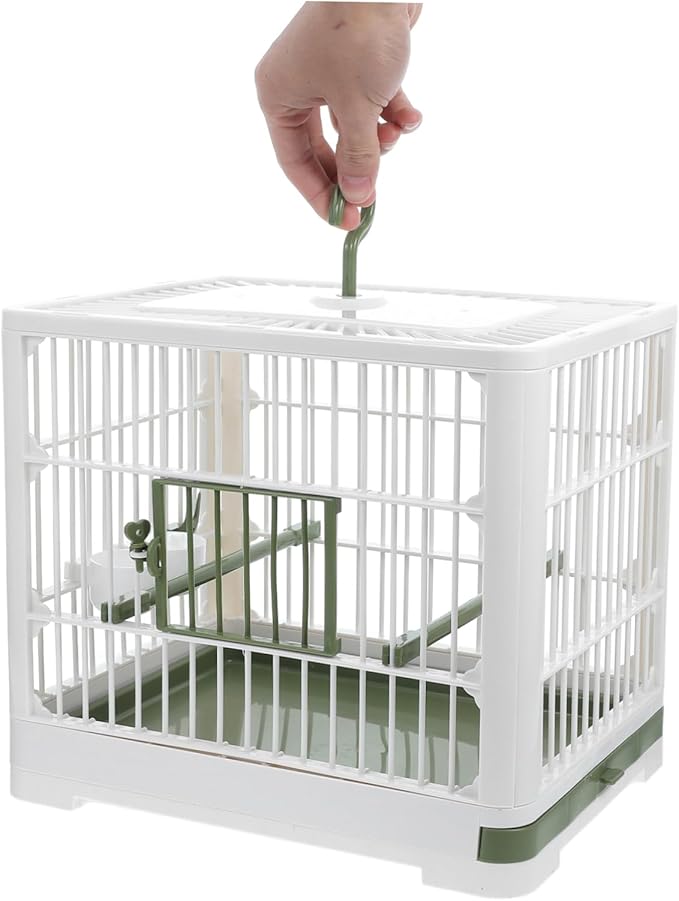 Foldable Bird Travel Carrier Cage for Parakeets and Small Birds Portable Design with Ventilation for Outdoor Activities and Pet Transport Construction for Extended Use