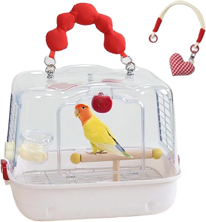 Genérico Bird Carrier: Transparent Avian Transport Backpack, Breathable Visualization Transport, Lightweight Mobility Equipment | Small Bird Tours Walks Travel