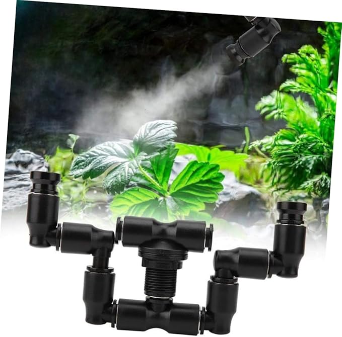 POPETPOP Dual Head Reptile Cooling Nozzle Adjustable Mist Sprayer for Terrarium PET Supplies for Lizards Snakes and Amphibians