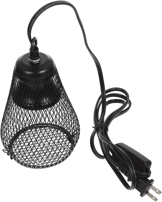 Pet Heating Lampshade Reptile Heating Lamp Cover -Scale Lamp Mesh Hook for Easy Installation