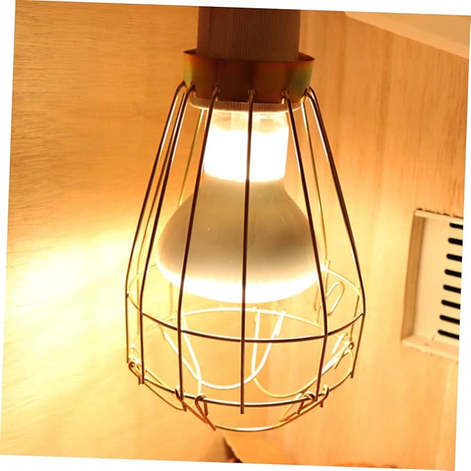 DOITOOL 3pcs Reptile Heater Guard Mesh Lamp Cover Bulb Protector for Reptile Lighting Wear- Design to Prevent Scalding Essential Safety for and Birds