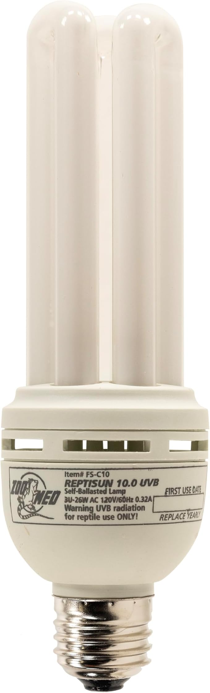 Zoo Med ReptiSun 10.0 UVB Compact Flourescent Replacement Bulb 26 Watts - Pack of 6
