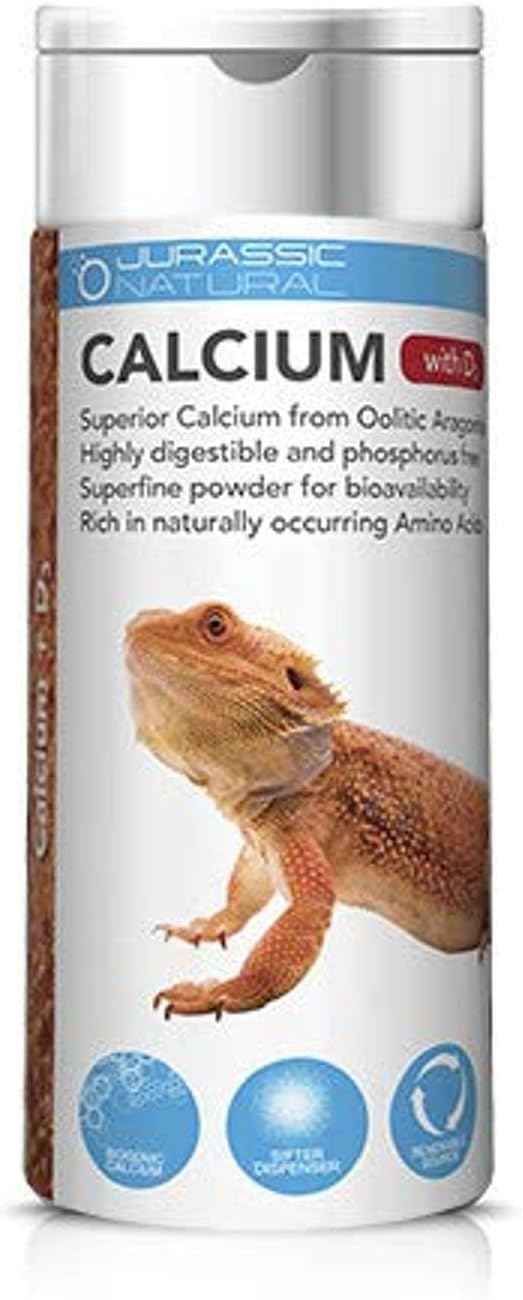 JurassicNatural Reptile Calcium with D3 8OZ, White