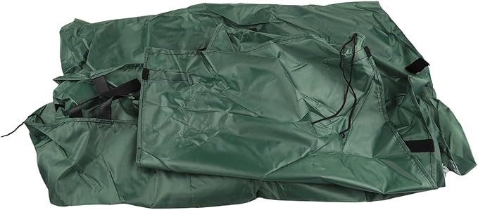 Triangle Rabbit Hutch Cover, Waterproof 210D Oxford Fabric With Adjustable Hem And Zipper, Clear Front For Indoor Outdoor Rabbit Or Guinea Pig Hutch, Green(green 147x52x86cm)