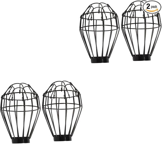 GLEAVI 4pcs Reptile Heat Lamp Cover Bulb Guard Innovative Net Design for Improved Air Circulation Easy Installation Reptile Habitats