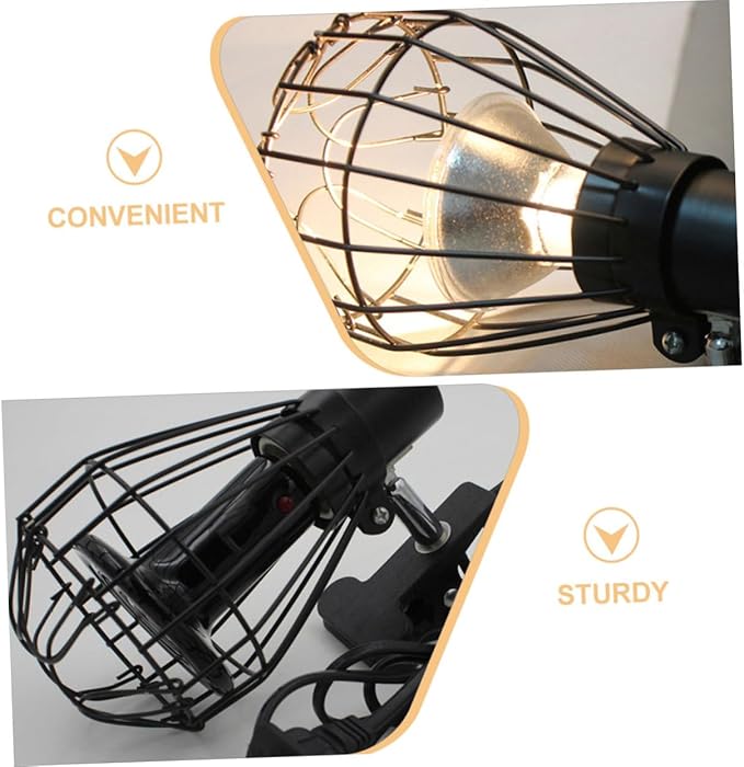 2pcs Heated Ceramic Lampshade Reptile Supplies Turtle Tanks Bearded Lamp Tortoise Habitat Accessory