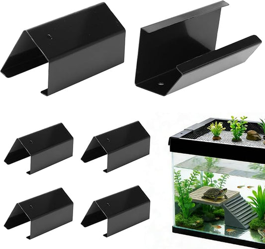 6Pack Reptile Terrarium Covers Heavy Duty Screen Clips for 5-29 Gallons, Aquarium Lid Clips for Reptile Tank Lid, Rreptile Enclosure Lock for Amphibian and Turtle Terrarium Covers