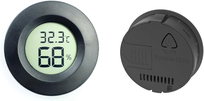3Pack Hygrometer Thermometers Indoor Outdoor Digital Humidity and Temperature Sensors Meter for Lab Terrarium Digital