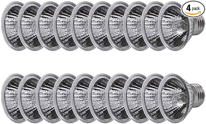 UVA+UVB 25/50/75W Reptile Heat Basking Light Bulb Lamp for Reptiles (75W - 20PCS)