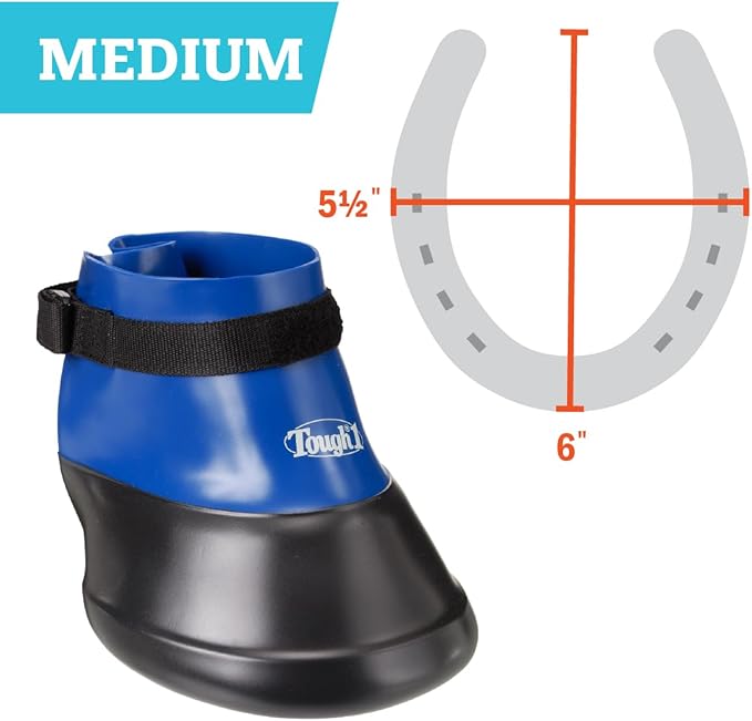 Tough 1 Hoof Saver Boot, Royal Blue, Medium