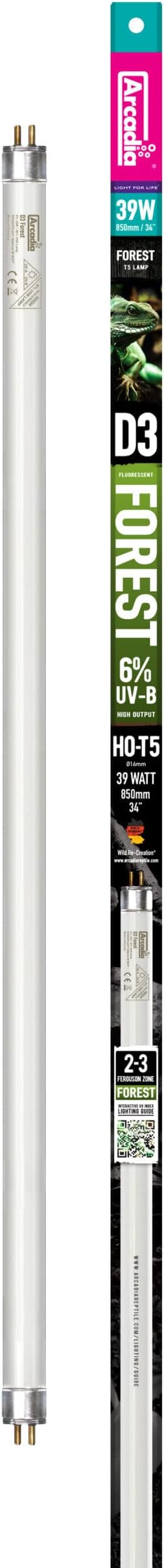 Arcadia D3 UVB Lamp - 39W - Forest
