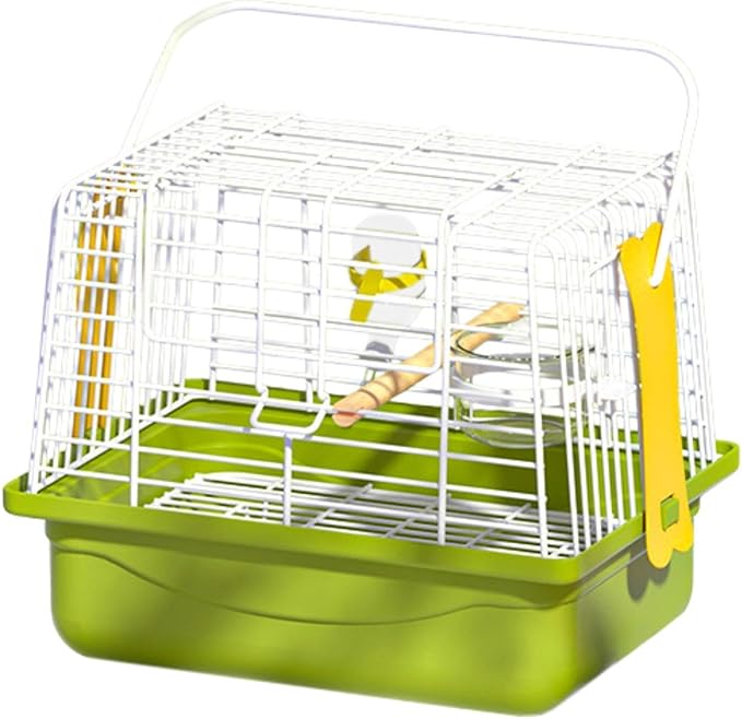 Bird Travel Carrier Cage Cage Carrier Carry Transport Parrot Parakeet Carrier with Stand for Shopping Cockatiel Parakeets, Set of 5