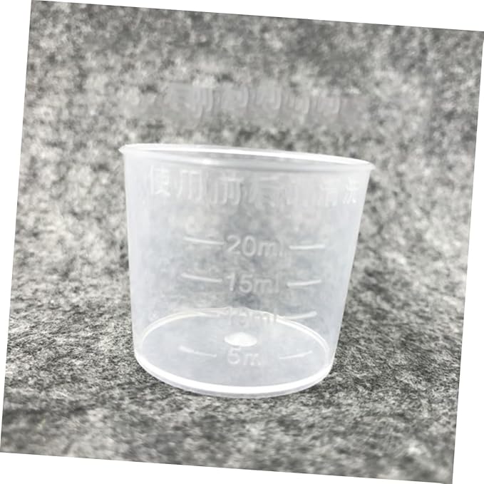 Yardwe 30pcs 20ml Reptile Feeding Cups Set Washable and Reusable Measurement Cups for Lizards Stylish Storage for Food and Water