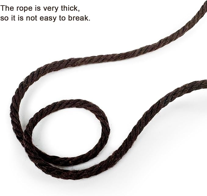 TTcat Natural Wooden Cat Wand Toy with Catnip Plush Mushroom, Thick Unbreakable Rope Interactive Cat Teaser Stick with Bell, Indoor Kitten Boredom Relief Hunting Play Toy for Cats. - Image 4