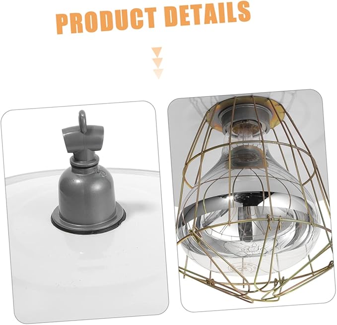 Toddmomy Livestock Heat Lamp for Poultry and Pigs Heat Preservation Lamp Random Shade Safe Use for Farm Park Promotes Circulation and Animal Comfort