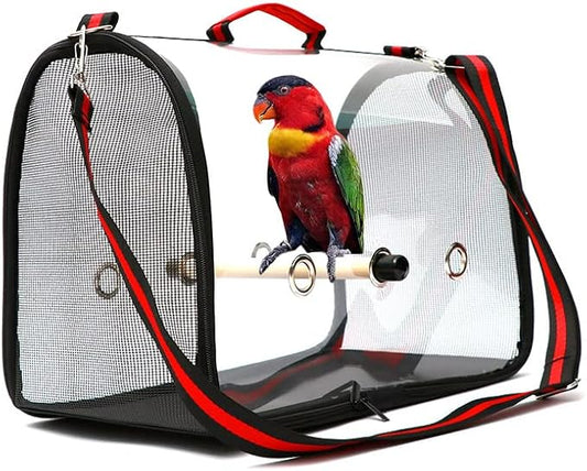 Universal Birdcage Bird Carrier Convenient Bird Travel Bag Portable Pet Bird Transparent Lightweight Travel Birdcage Covers for Outdoor Travel Parrot Cage Outdoor Bird Aviary (Color : B)