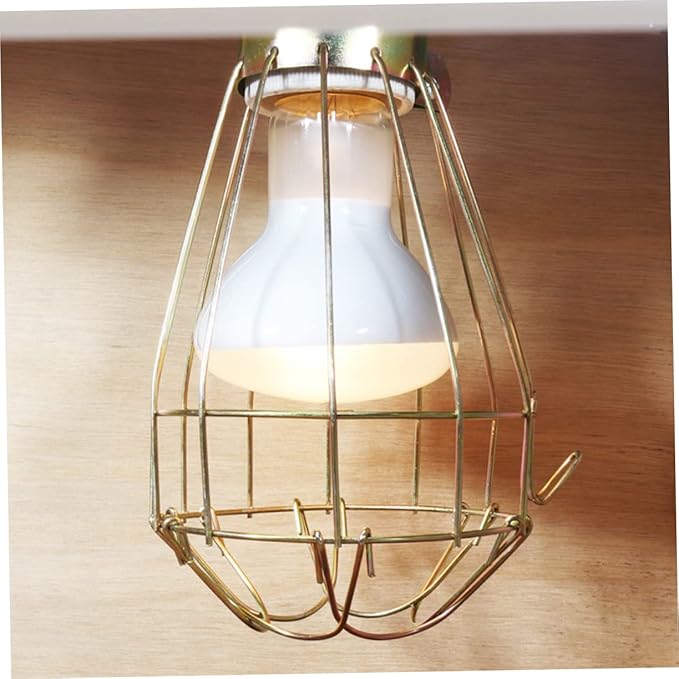 Happyyami Reptile Lampshade Cover Heating Bulb Protection Mesh Guard Lizard Tank Accessory
