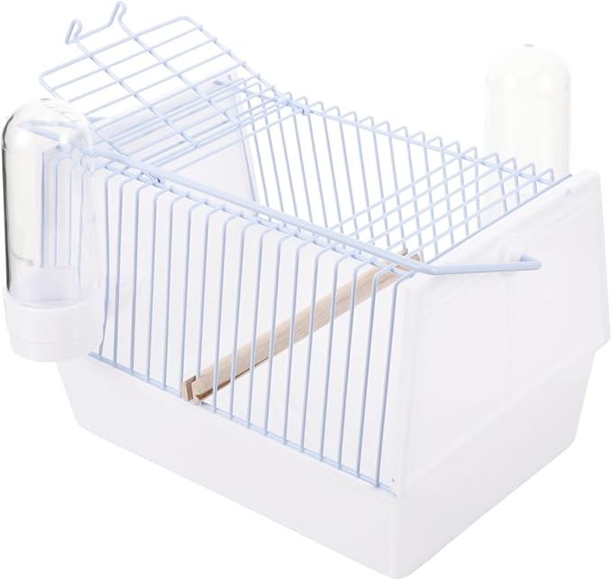 Sosoport 1set Portable Bird Cage for Parrots Comfortable Travel Carrier for Birds for Hiking Shopping Camping Made of