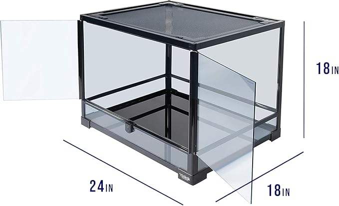 Carolina Custom Cages, 24Lx18Wx18H Medium Terrarium; Easy Assembly