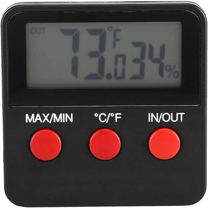 Digital LCD Thermometer Hygrometer Temp Humidity Monitor Meter for Egg Incubator Pet Keeping