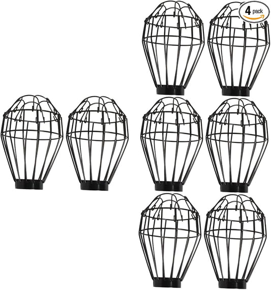 8pcs Reptile Heat Lamp Cover Insulation Shade for Reptile Tank Safe Mesh Design for Improved Air Circulation Prevents Burns