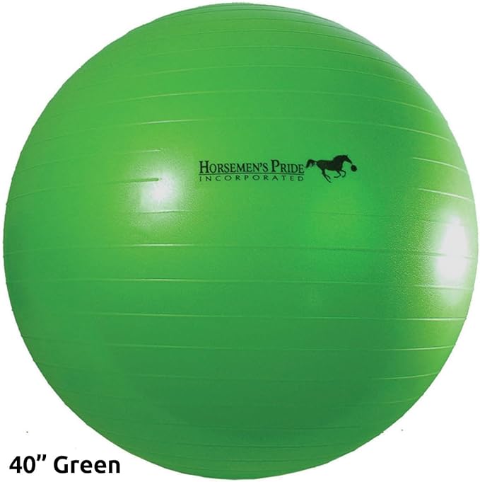 Horsemen's Pride 40" Jolly Mega Ball with Pink Camo Cover, Inflatable Horse Toy for Training, Pasture Play, and Enrichment, Durable Polyester Cover, Fun and Engaging Activity for Horses