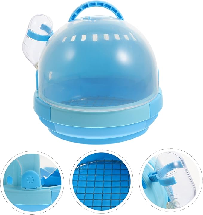 Yardwe 1set Lightweight Pet Bird Travel Cage for Small Birds and Parrots Handheld Design Portable Handle for Outdoor and Travel Use Includes Style Carrier and Galvanized Mesh Pad