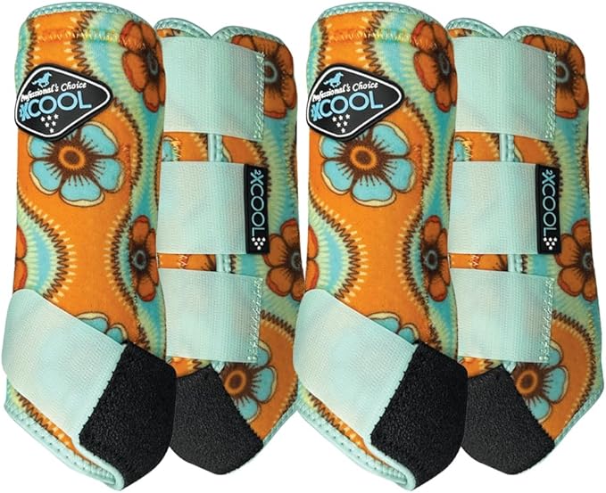 Professional's Choice 2XCOOL Sports Medicine Horse Boots | Protective & Breathable Design for Ultimate Comfort & Durability in Active Horses | Value 4 Pack