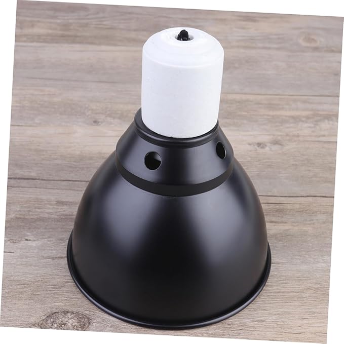 Mikikit Reptile Heat Lamp Cover with Clamp Durable Dome Light Fixture for Pet Safety US Plug for Turtles and Reptiles