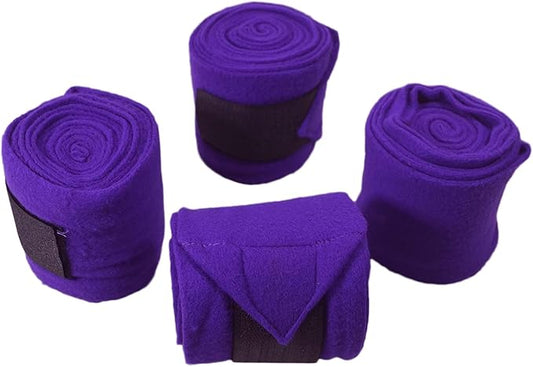 Horse Leg Bandage/Horse Leg wrap (Set of 4) Red, Blue, Navy Blue, Black, Pink, and White (Purple)