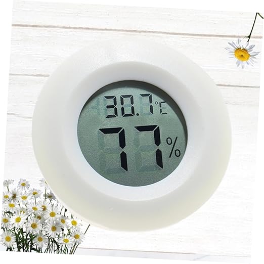 Happyyami Indoor Thermometer Humidity Digital for Home Office Reptile Terrarium Wall Mount