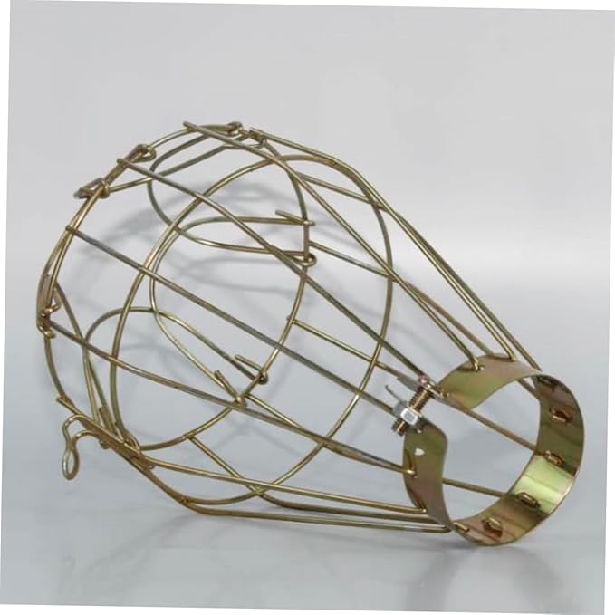 Reptile Heating Scald Lamp Cover 3-Piece Iron Wire Mesh Protective Shade for Reptile Box PET Lampshade Heat Resistance for Safe Temperature Control