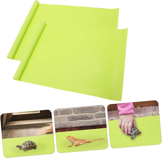 GALPADA 2pcs Reptile Mat for Terrariums Non-Stick Bedding for Snakes Lizards and