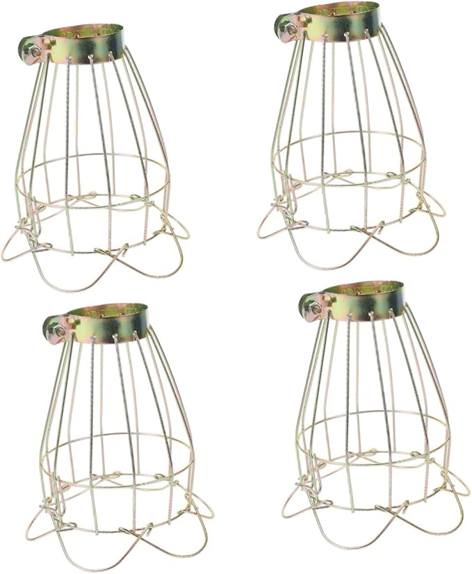 POPETPOP 4pcs Scald Lamp Protective Cover for Reptiles Insulation Shade for Terrariums Easy to Install Improved Air Circulation Prevents Burns for Lizards Tortoises