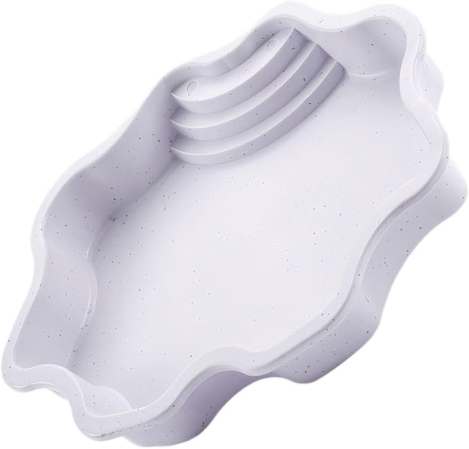 Pet Bathing Tub with Accessible Ramp - Reptile Soaking Container with Entry Feature