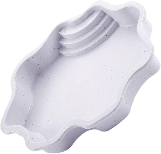 Pet Bathing Tub with Accessible Ramp - Reptile Soaking Container with Entry Feature