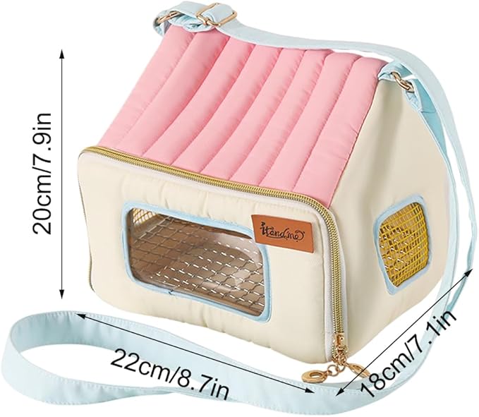 Portable Bird Carrier Bag with Stainless Tray | Warm, Breathable Pet Travel Cage for Birds, Pigeons, and Small Animals, Ideal for Home, Office, Road Trips, Vehicles, Daily Indoor and Outdoor Use