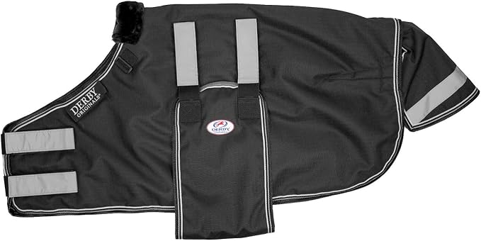 Derby Originals Reflective Safety No Hardware Winter Turnout Blanket for Foals & Mini Horses – 1200D Waterproof Ripstop, 150g Insulation, Triple Layer Breathable 210T Lining, 2 Year Warranty