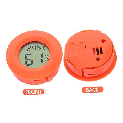 BESTonZON Digital Temperature and Humidity Indoor Thermometer Hygrometer for Home Office Reptile Humidity Gauge Room Thermometer Celsius Display Wall Mountable
