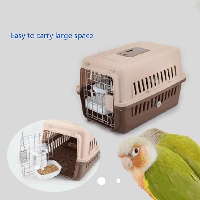 ENGENDER Bird Cage Travel Bird Cage Portable Bird Cage Bird Carrier Suitable for Bird Parrot Cockatiel Pigeon Cone Parakeet Cage