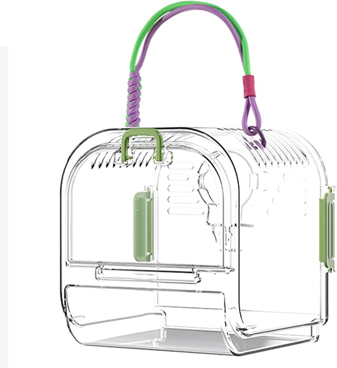 Parrot Go Out Portable Bird Bag, Clear Pet Cage, Convenient Travel Bag, Budgie Special Outdoor Bird Viewing Portable Cage
