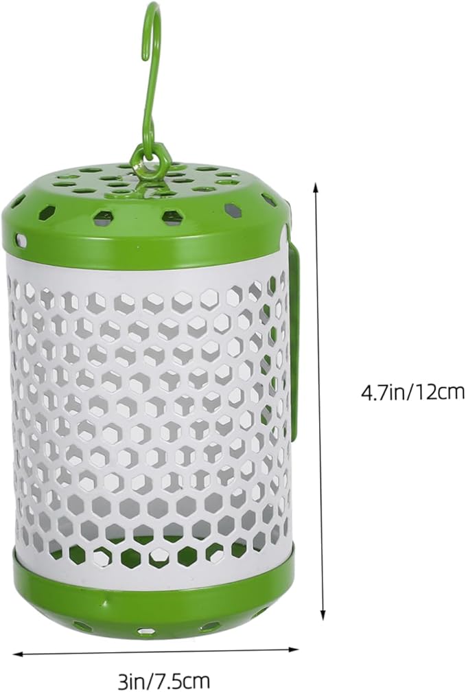 Mikikit Adjustable Ceramic Lamp Guard for Reptiles Emitter Holder Mesh Cage for Turtles Lizards and Birds High-Temperature Design