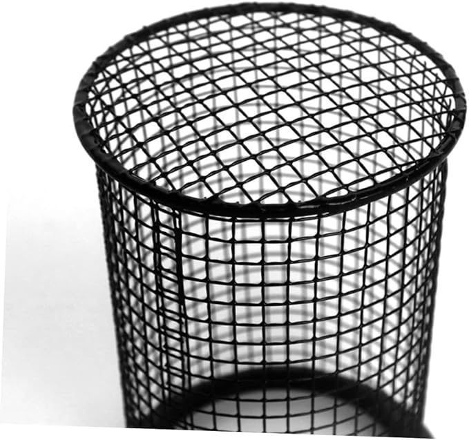 Round Reptile -Scald Lamp Cover Black Pet Lampshade for Terrariums Heat for Reptiles and Amphibians Easy Suspension Screws