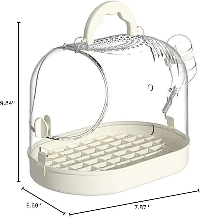 Ventilated Carry Case Cage for Travel Home with Comfort and Security Bird Outing Carriers Travel