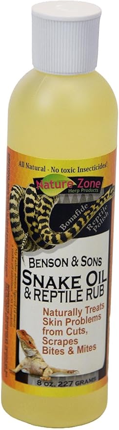 Nature Zone Benson & Sons Snake Oil and Reptile Rub - 8 fl Oz