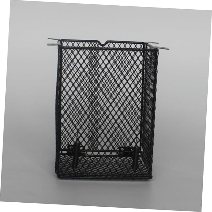 POPETPOP PET Reptile Scald Lamp Shade Heater Guard for Reptiles Daytime Light Lampshade for Poultry and Small Animals Black Color Suitable for Bearded Dragons Lizards and Snakes